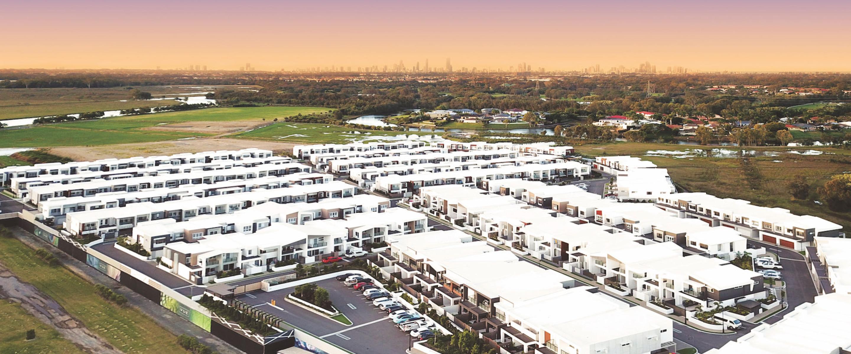 AFS VUE Terrace Homes - Complete Aerial shot