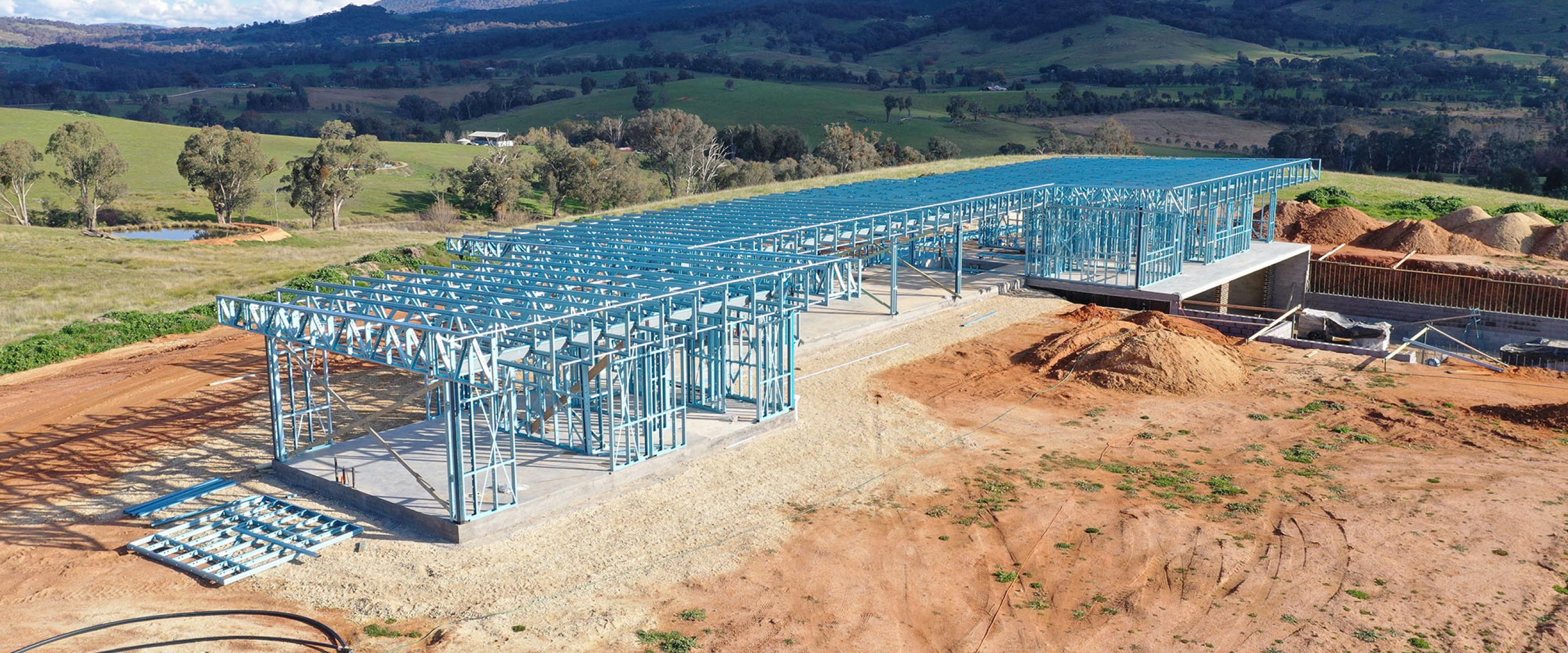 Yackandandah House Framing  made from TRUECORE® steel