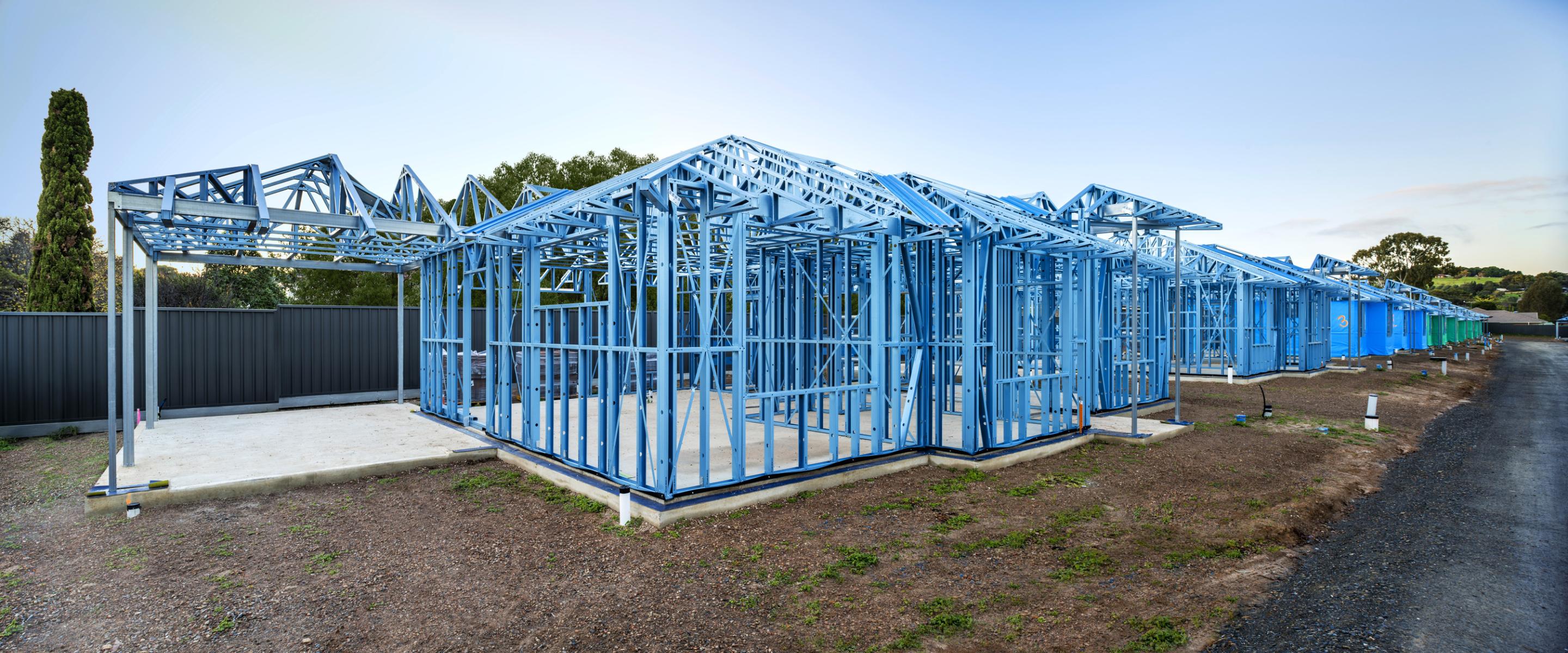 Maxispan steel building frames product range includes wall frames, roof trusses, floor joists and most recently, flooring cassettes, all made from TRUECORE® steel