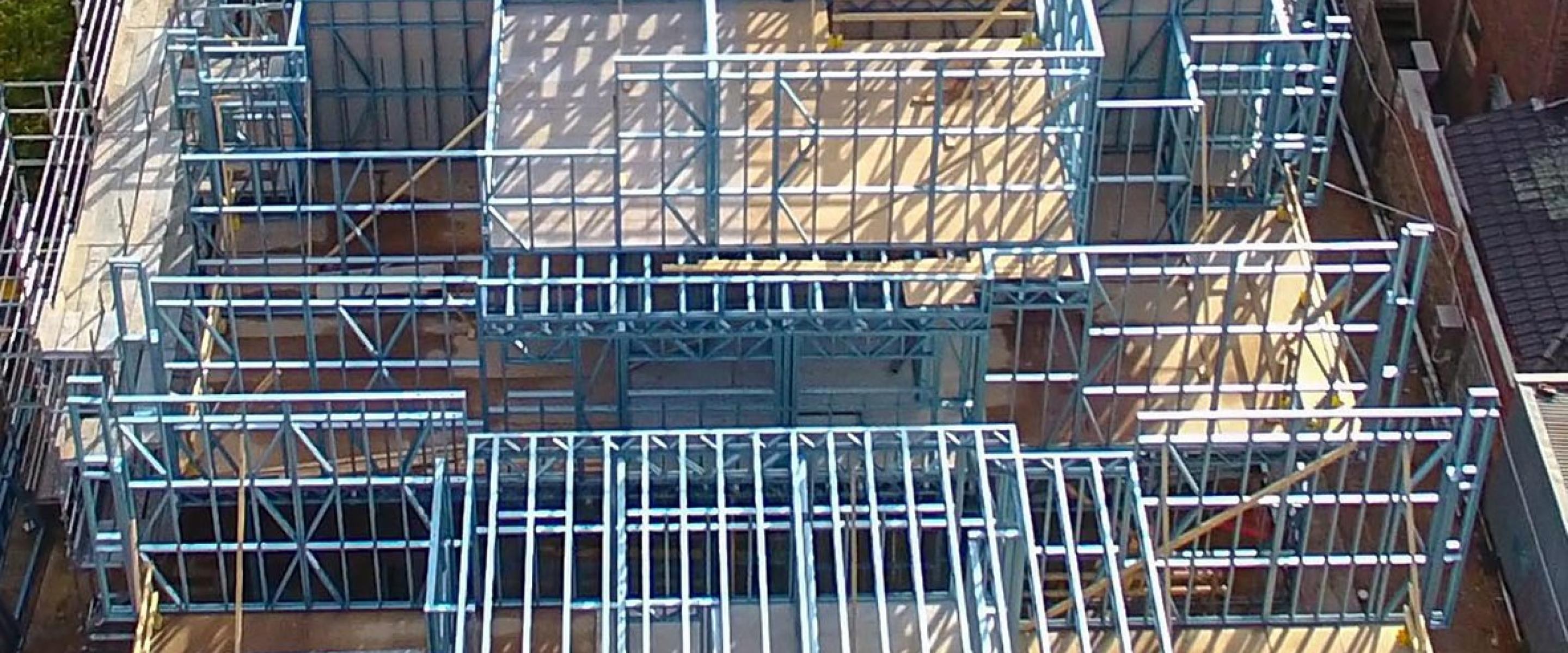 Framing made from TRUECORE® steel helped to reduce the build time on a tight site for the Hawthorn Townhouse development.