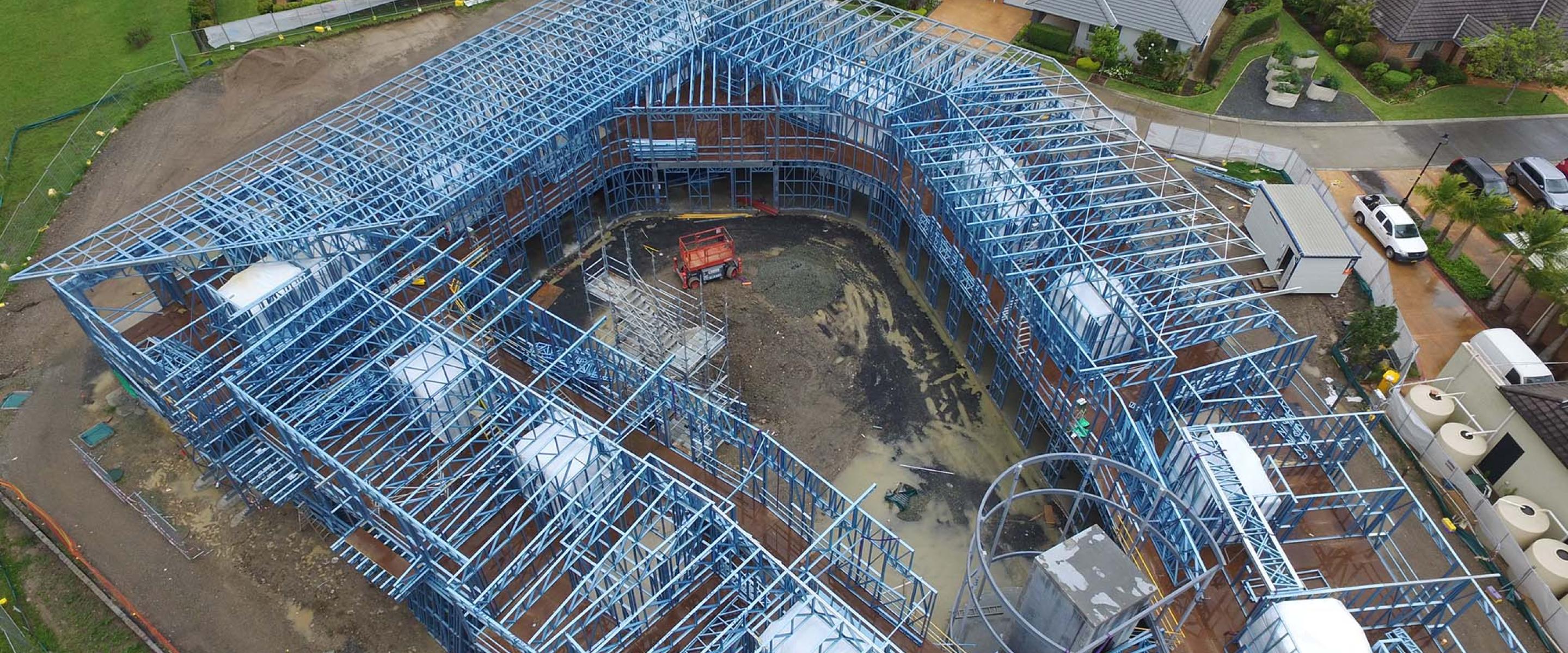 Topsteel Glengara Image - Frames Aerial Shot from Above- Framing made from TRUECORE® steel