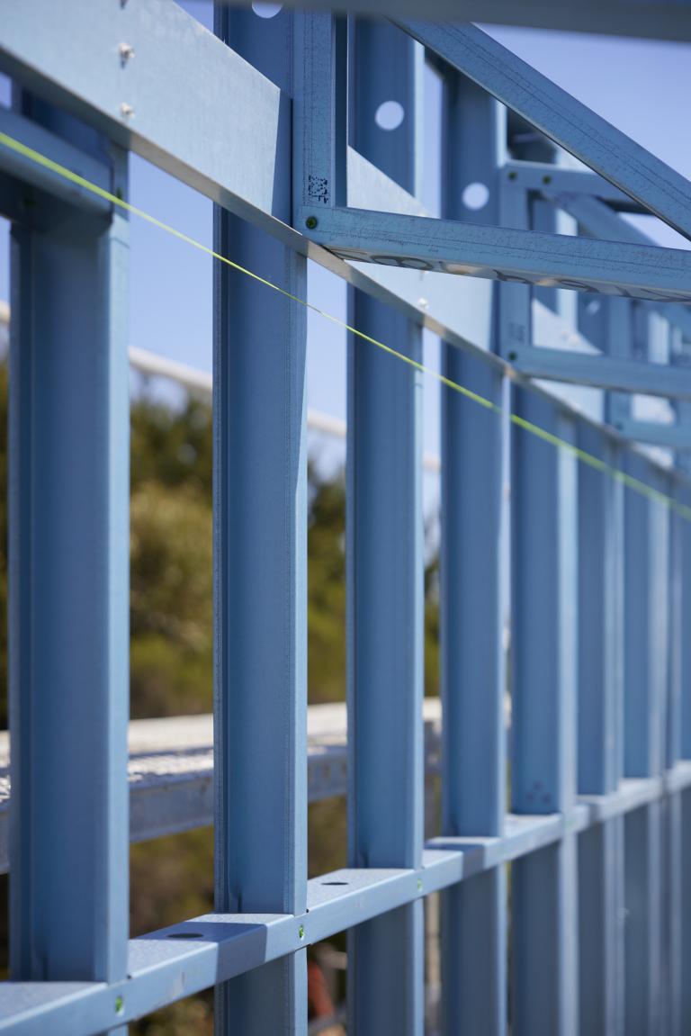 TRUECORE® steel on The Block 2024 - Fabricated on-site - Factory in a Can